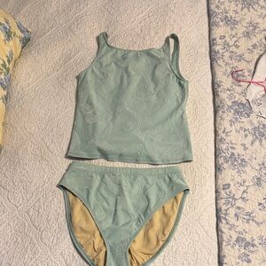 Tommy Bahama Mint Green Textured Tankini Set